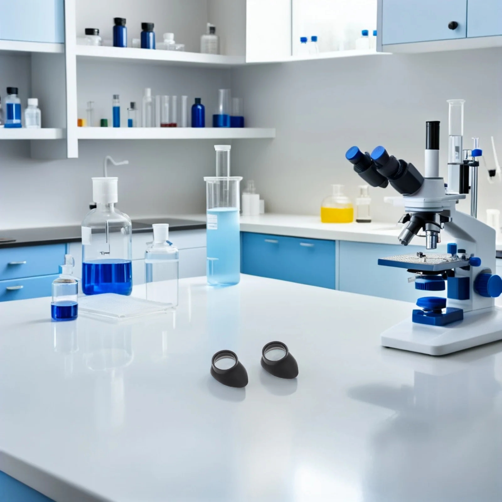 

4Pcs Microscope Accessories Rubber Eyepiece Cover Caps Protective Lens Shields for Stereo Microscope Telescope Bird Watching