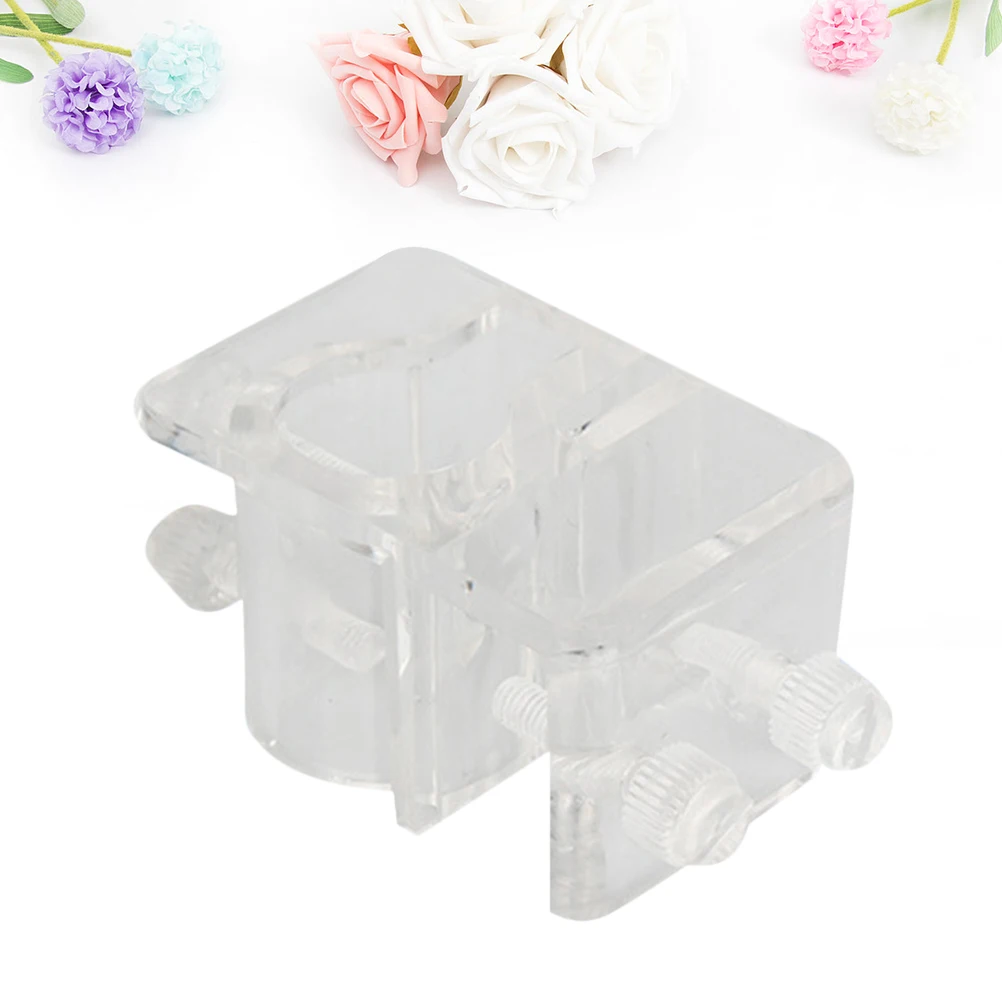 

2Pcs Aquarium Pipe Clamp Acrylic Filter Inlet Outlet Holder Fix for Fish Tank Water Clip Secure Stable Mounting
