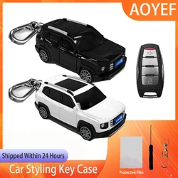 For Haval Dargo Car Model Key Case Cover 3 4 Button for  Great Wall Jolion Joico Jollein F7 H6 Jolyon F7H Keychain Accessories