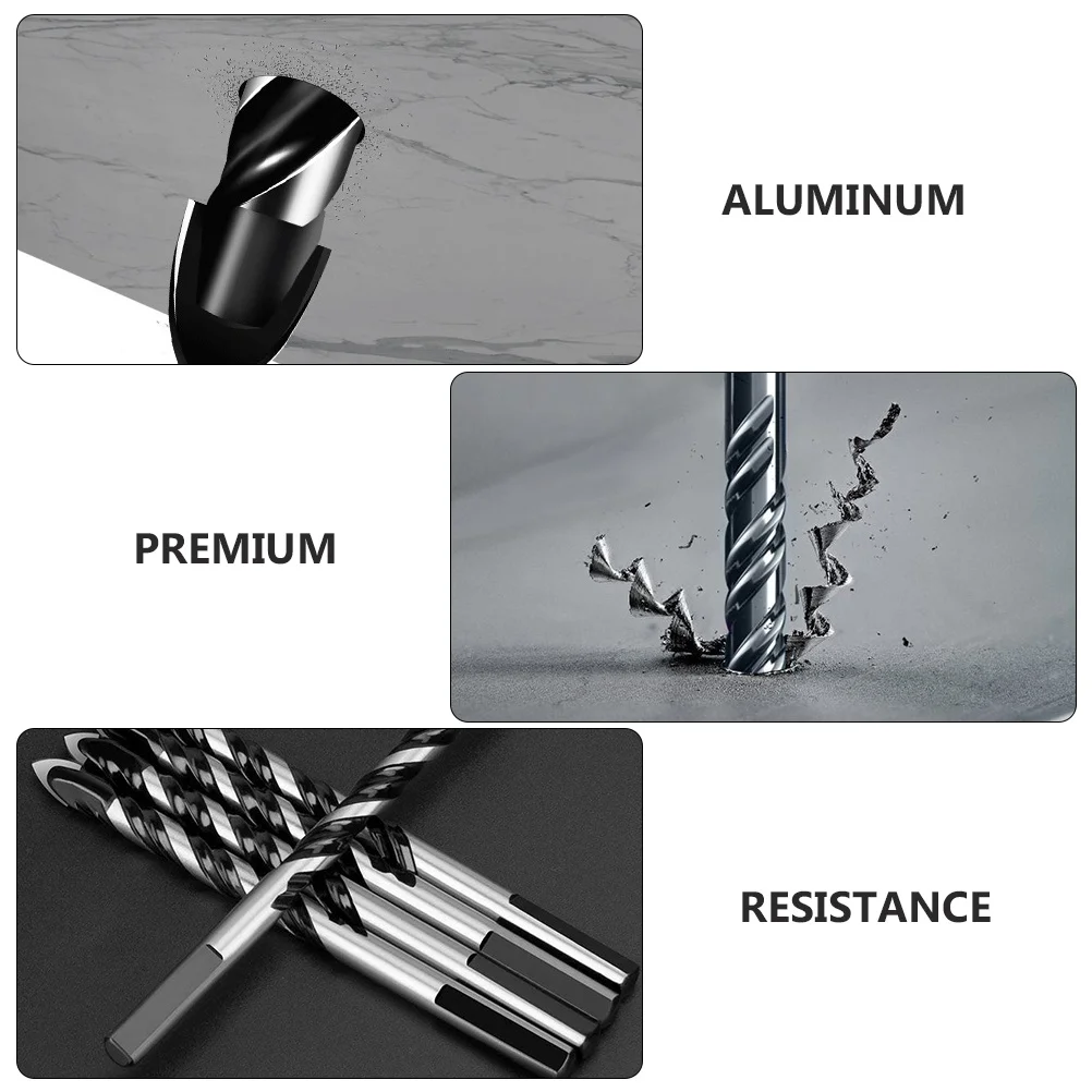 

1Set Drill Bit Kit Hard Alloy Hole Openers Corrosion Resistant for Tile Concrete Steel Wood Plastic Electric Drill Bit Drilling