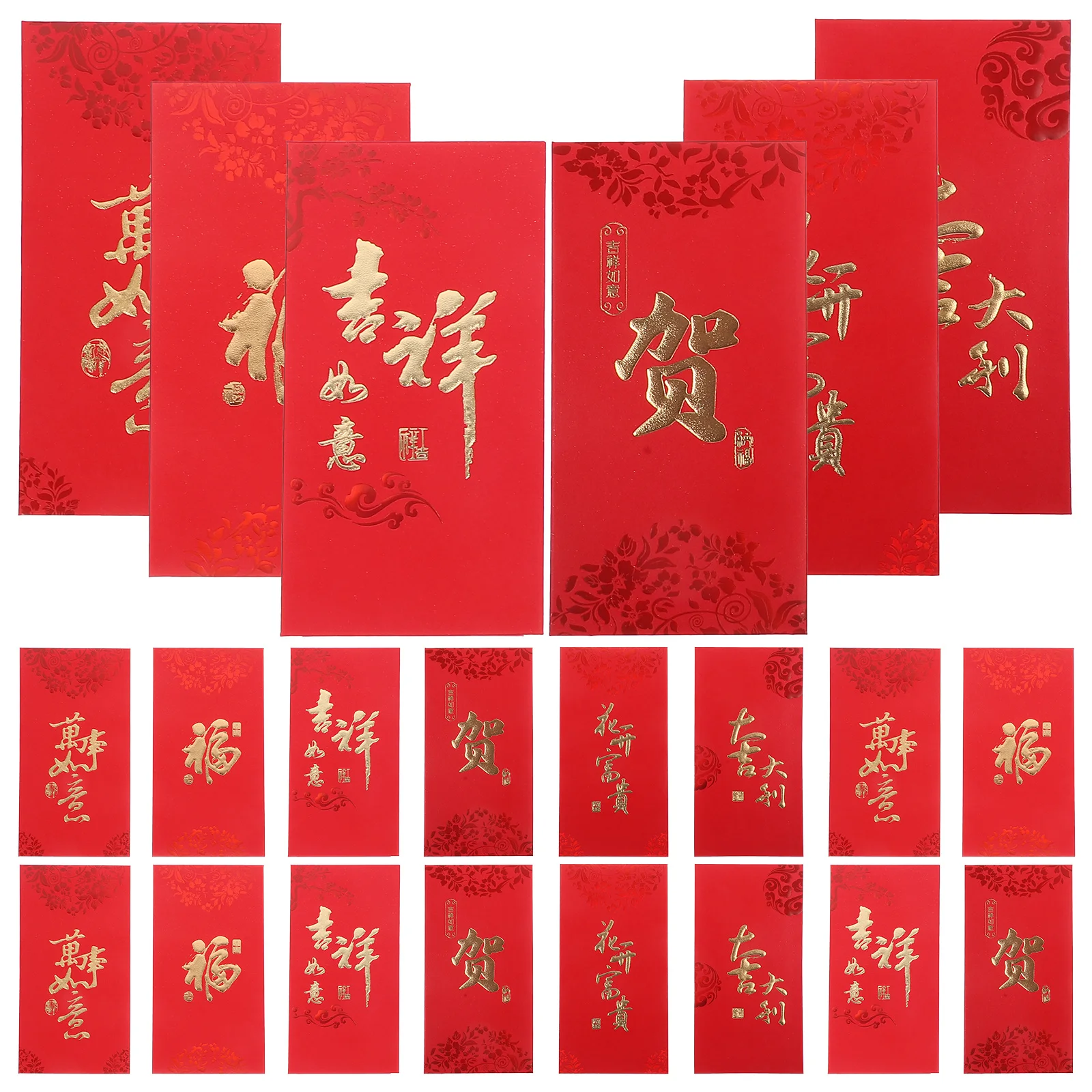 6 шт., креативный пакет, красные конверты в китайском стиле, 2024, сумка для денег, праздничный подарок, дизайн дракона, сумка для денег на удачу, товары для вечеринок