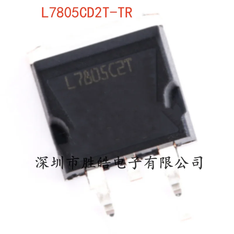 (10PCS)  NEW   L7805CD2T-TR   +5.0V   Voltage Regulator   CHIP    TO-263-2    L7805CD2T-TR     Integrated Circuit