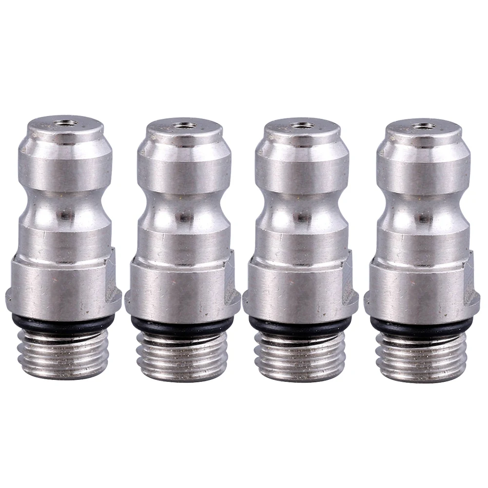 8MM Quick-Connect Inflatable Male Connector Gas Cylinder Inlet and Inflatable Nozzle M8X1 Thread One-Way Valve,4Pcs