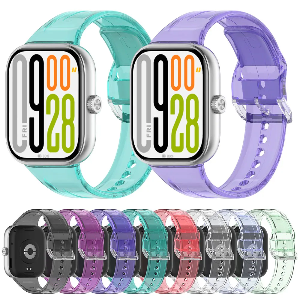 Silicone Watch Strap For Redmi Watch 4/5 Wrist Band Bracelet SmartWatch Watchband Accessories Turn Color in Sunshine