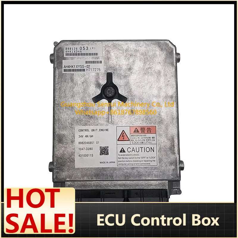24V ECU Control Box 8-98128068-0 / 8-98153073-3 – 4HK1/6HK1 Engine for 20t Excavators, Plug-and-Play, 12-Month Warranty