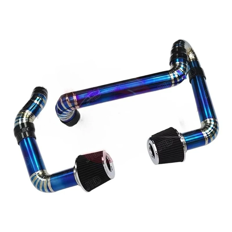 Vortex Burnt‑Blue TA1 Grade Titanium Cold Air Intake Kit, 76mm TIG Welded High‑Flow for BMW G80 M3 G82 M4 S58
