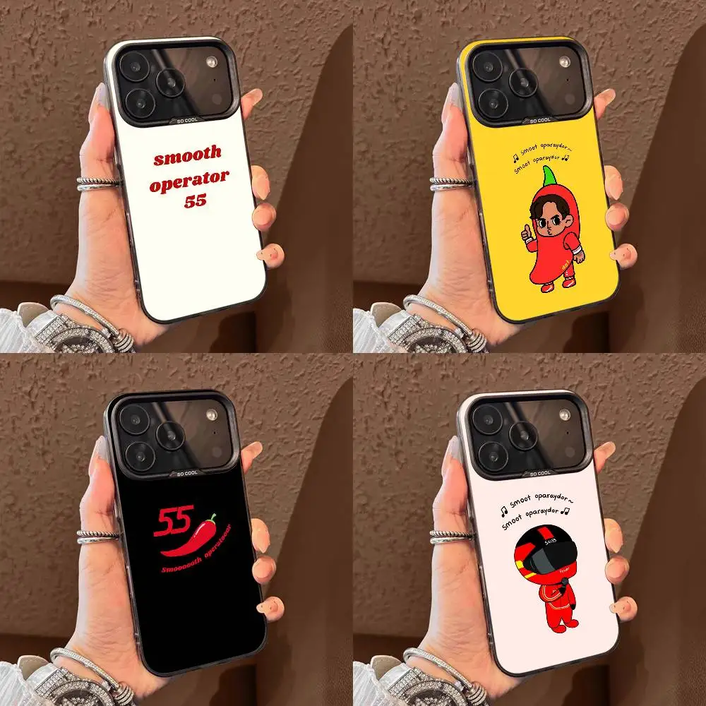 

C-Carlos S-Sainz Smooth Operator Phone Case For iPhone 17,16,15,14,13,12,11,Pro,Max,Plus,E,Air,Mini Black Tpu Cover
