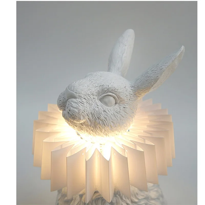 OULALA Modern Table Lamp Creative LED Rabbit Desk Light Decorative for Home Living Room Bedroom