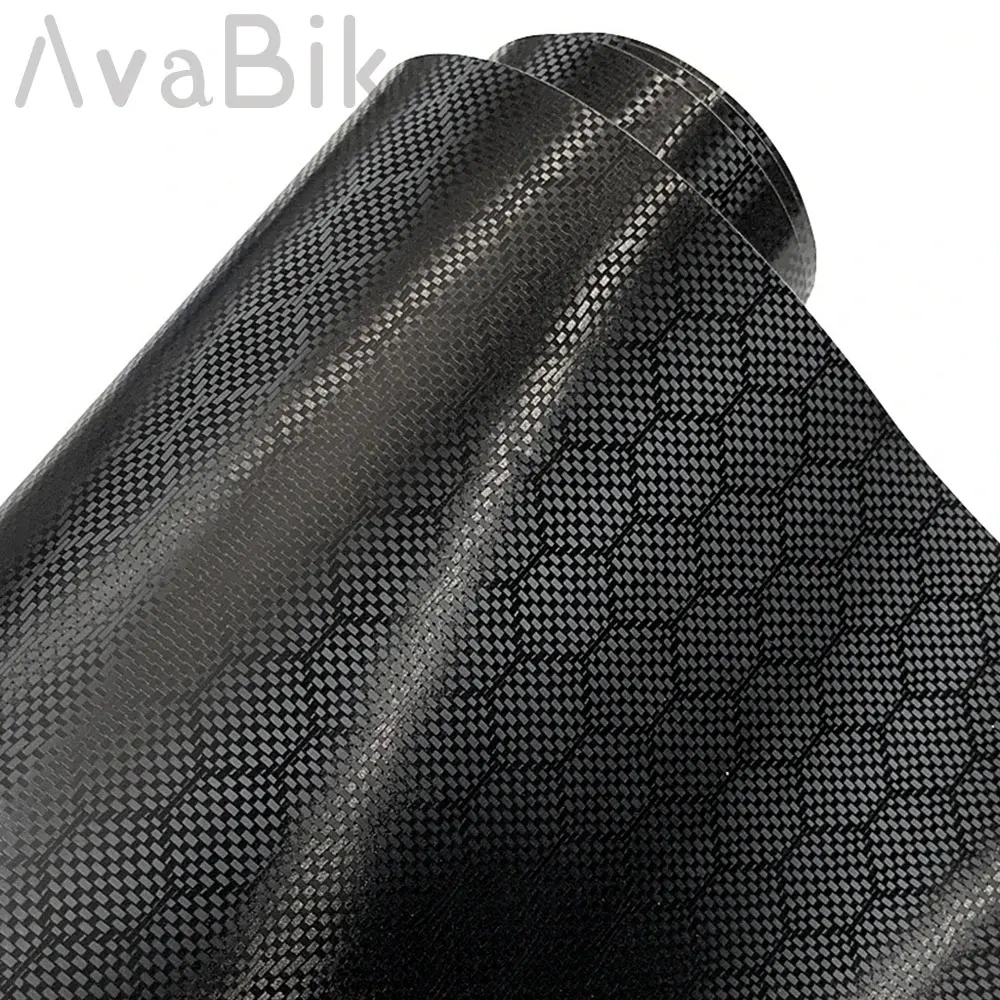 

Forged Diamond Carbon Fiber Sticker Waterproof With Air Release Initial Low Tack Glue 6D PET Vinyl Car Wrap Film for Auto Hood