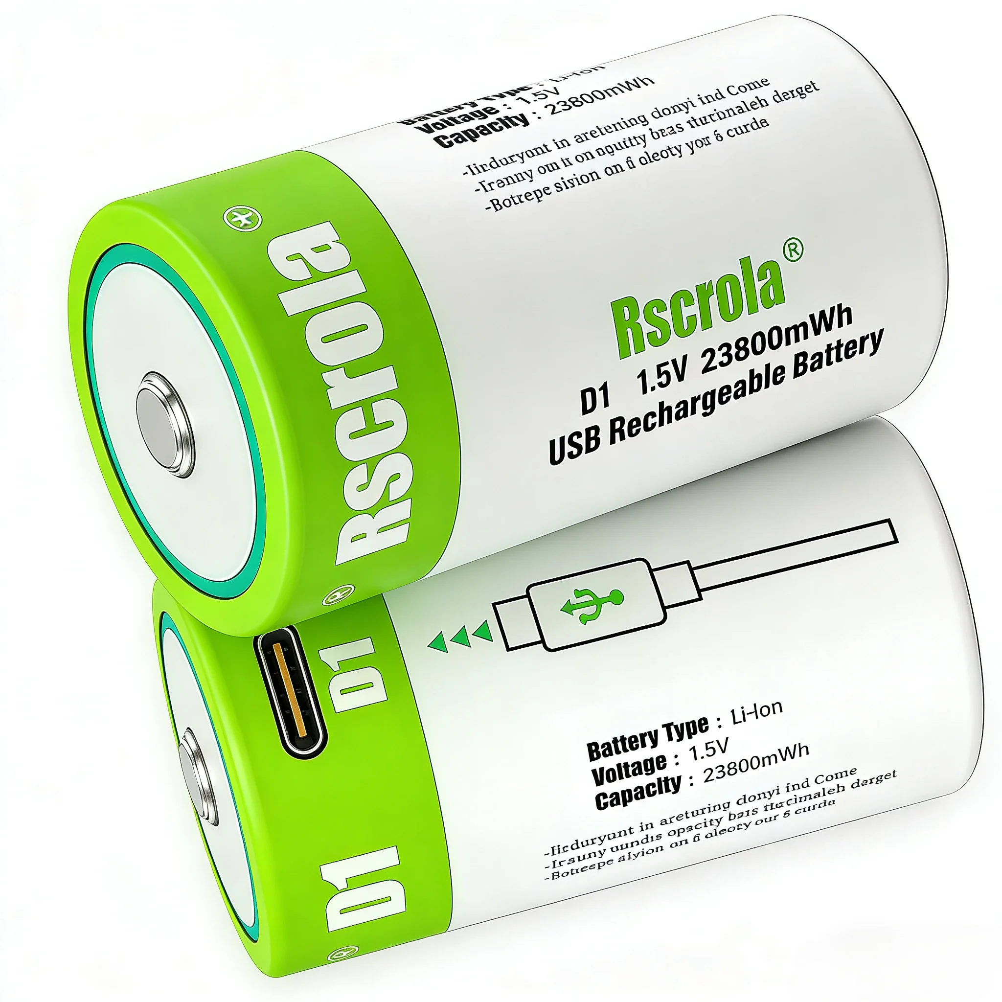 1.5V D Cell Recharg…