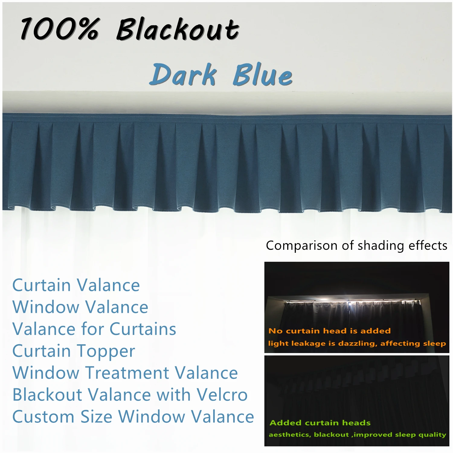 

Customizable blackout curtains, curtain heads, window curtains, self-adhesive window curtains, top blackout curtains