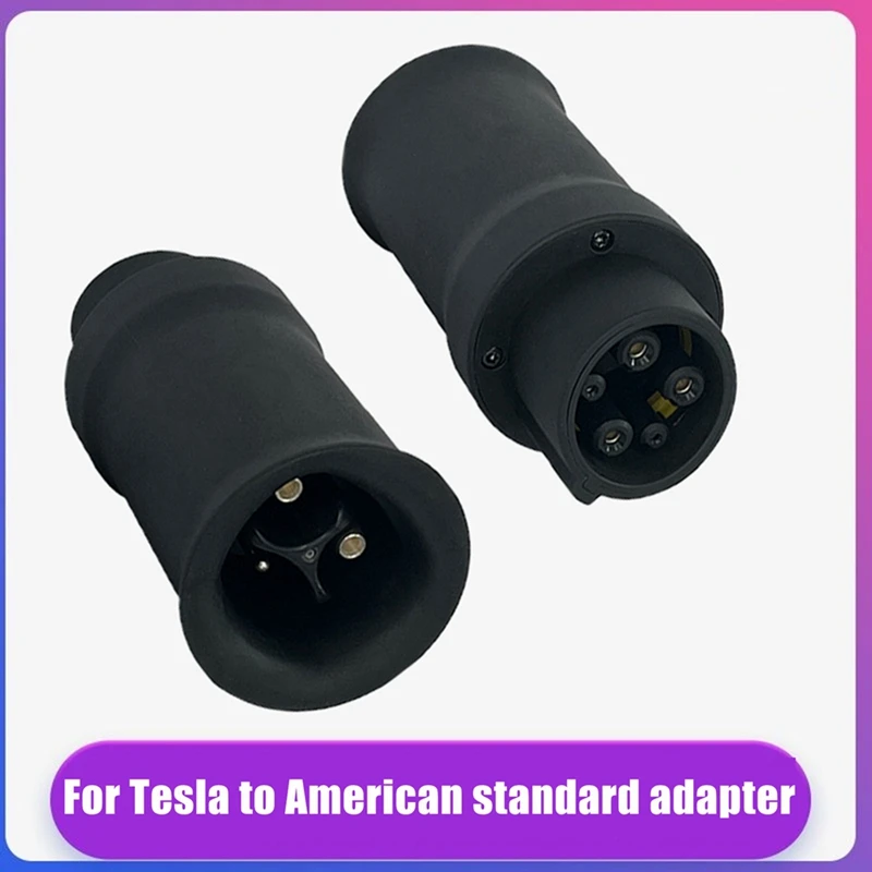 60A For Tesla To Type1 Adaptor For SAEJ1772 Type1 Vehicles Charging For Tesla To J1772 Electric Vehicle Charger Adapter Durable