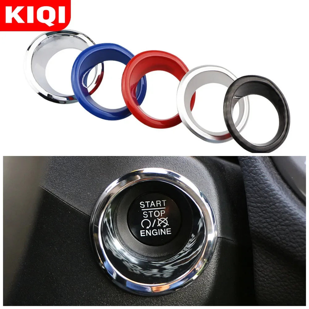 Car Ignition Key Switch Decoration Ring Circle Trim Stickers for Jeep Compass 2th Renegade 2015 - 2020 Accessories