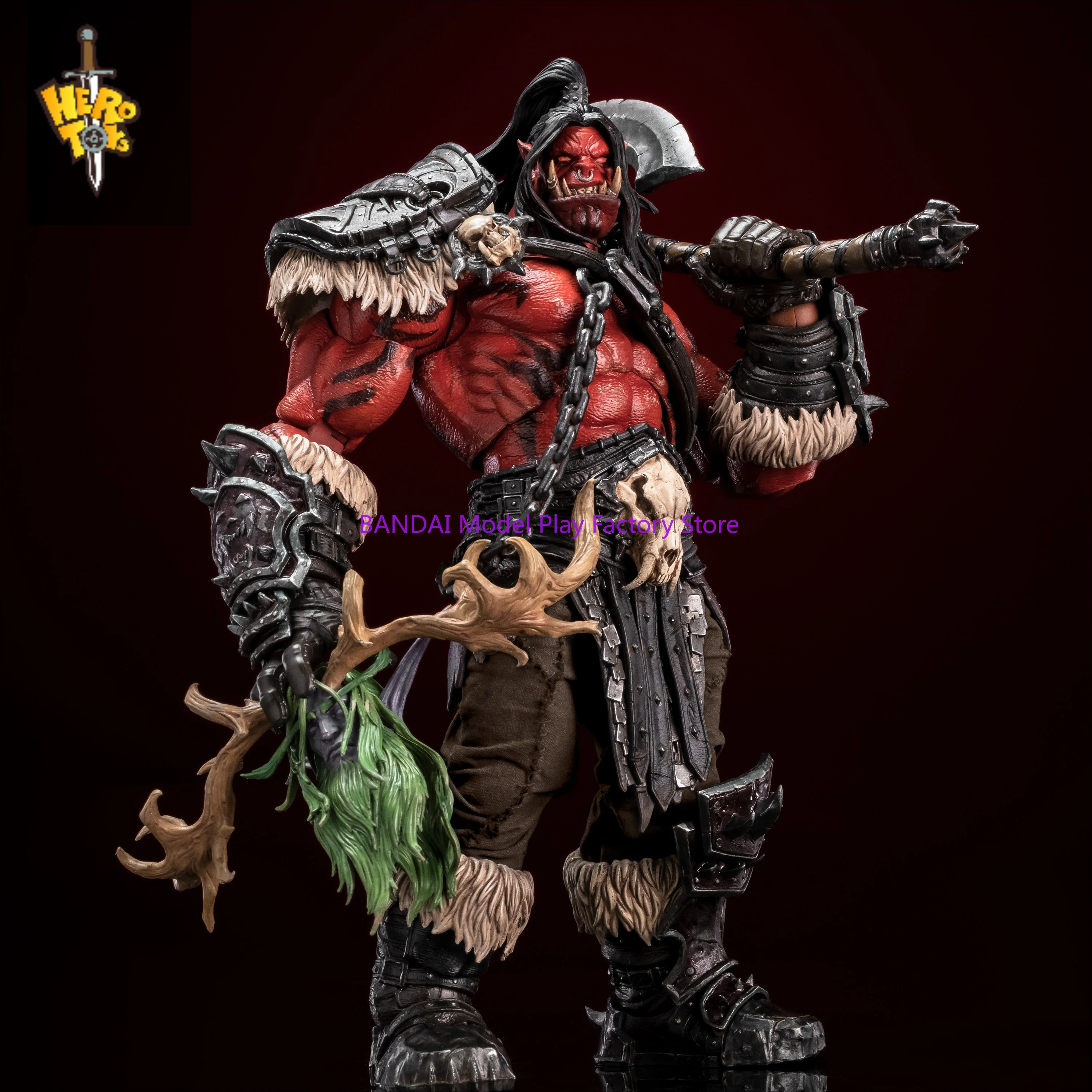 

В наличии: Фигурка орк-воина Громмаша Хелскрима из WoW, лимитированная серия Hero Toys, 1:10, по мотивам игры «Война племен»