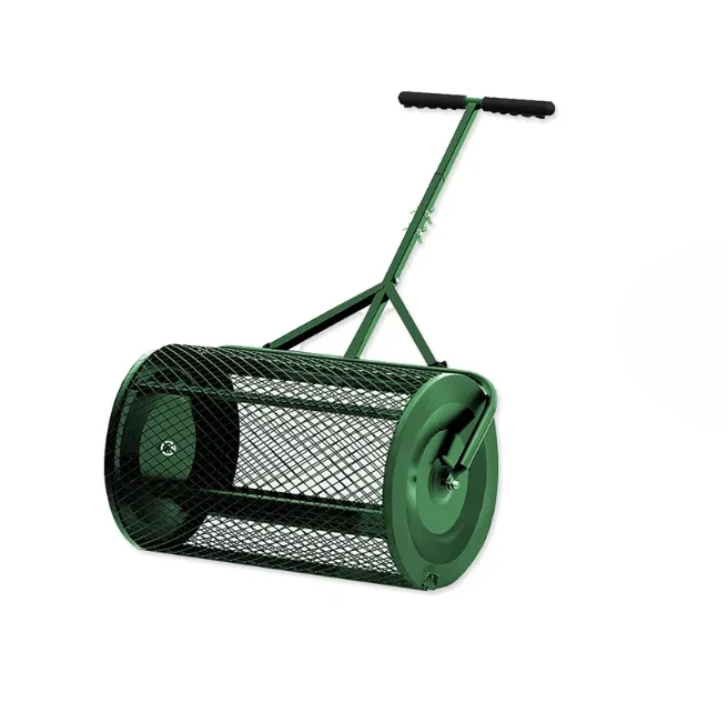 

Spreader Roller Peat Moss Spreader For Planting, Seeding, Durable Lightweight Metal Mesh Spreader For Lawn