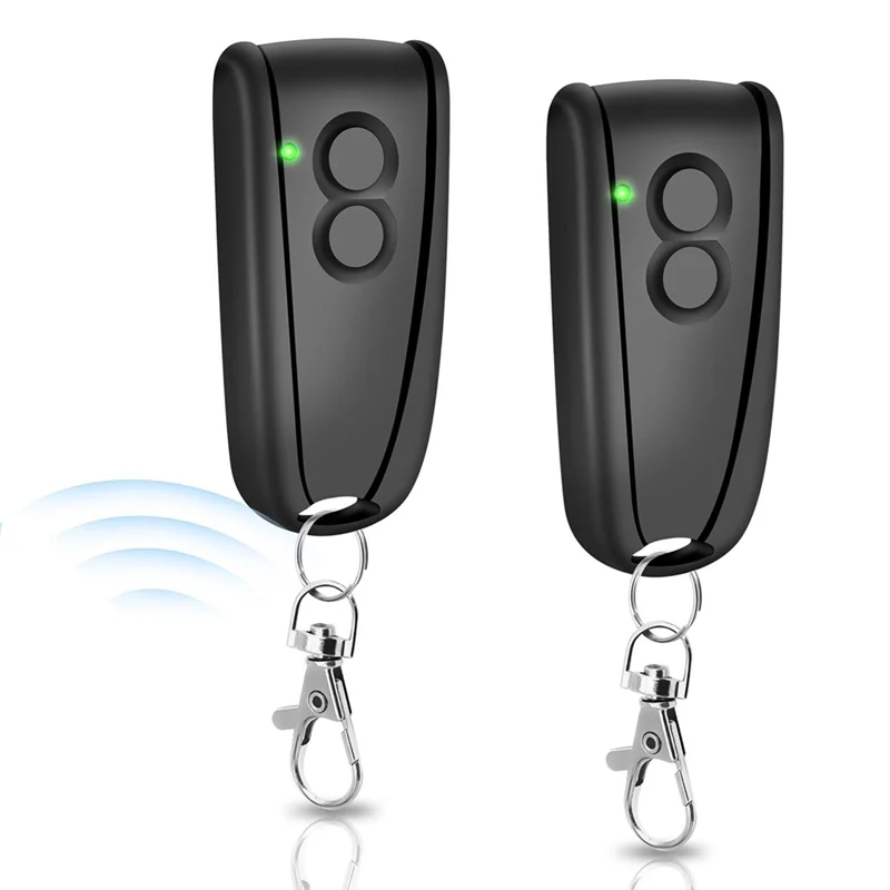 2 Buah Remote Control 433.92Mhz untuk Pembuka Pintu Garasi, Pemancar Genggam 2 Saluran untuk Hormann Ecostar RSC2, RSE2