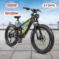 Cyrusher Ranger 2.0 Electric Bike 1500W Motor 52V 20Ah Battery Ebike Hydraulic Brake 26*4\