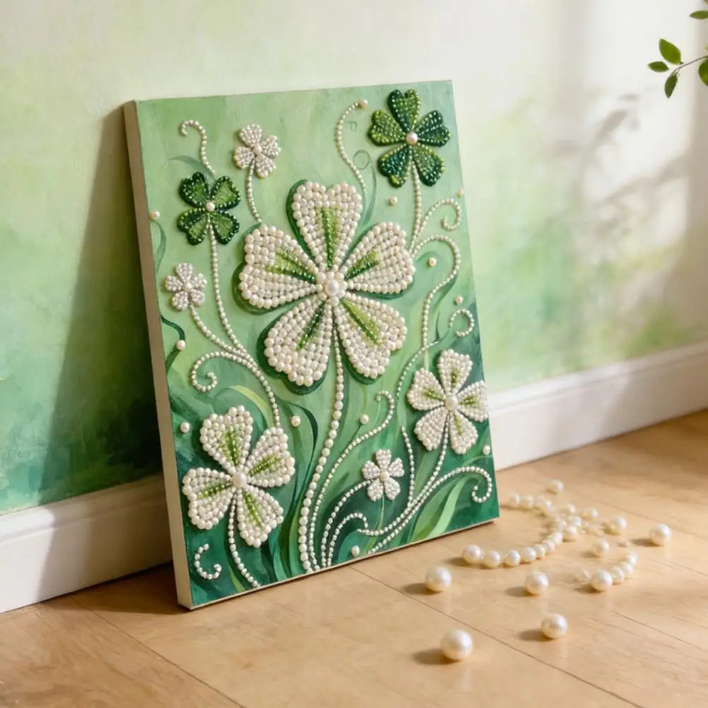 Kit de Adhesivos para Pintura de Perlas DIY, Manualidades Florales, Decoración Terapéutica, Decoración para el Hogar, Alivio del Estrés, Decoración para Habitaciones y Dormitorios, 3D P5U2