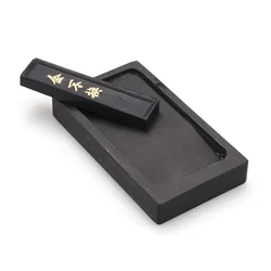 Ink Stone Inkstone Calligraphy Painting, Alberese Traditional Grinding Inkstick nights Stickcontainer Practice Pad, Inkslab