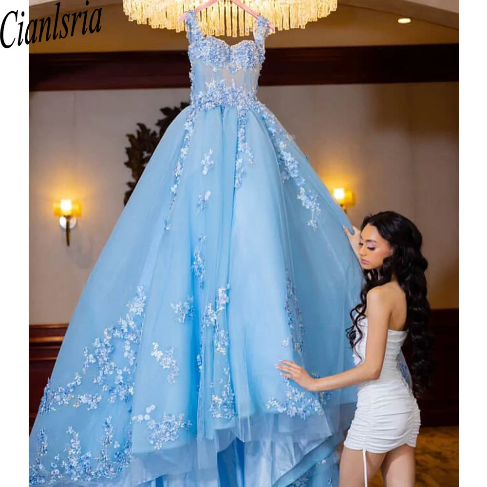 

Baby Blue 15 Years Quinceneara Dress Bow Bead Cape Formal Party Dress 15 year old quinceanera dresses Customized