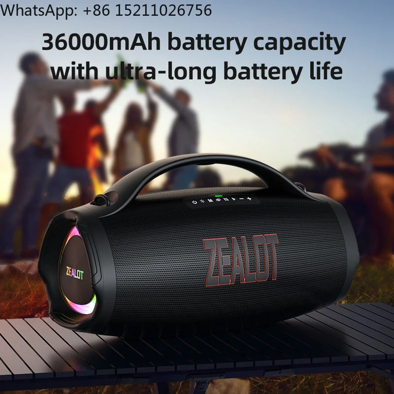 S98 NEW 160W Portable Bluetooth5.4 Speaker 36000mAh RGB Light TWS Waterproof Dustproof TF USB AUX Outdoor Speaker