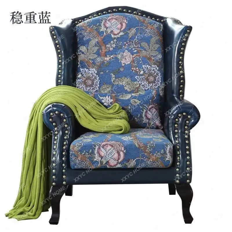 GGleather sofa chair household living room small apartment leisure leather cloth removable and washable