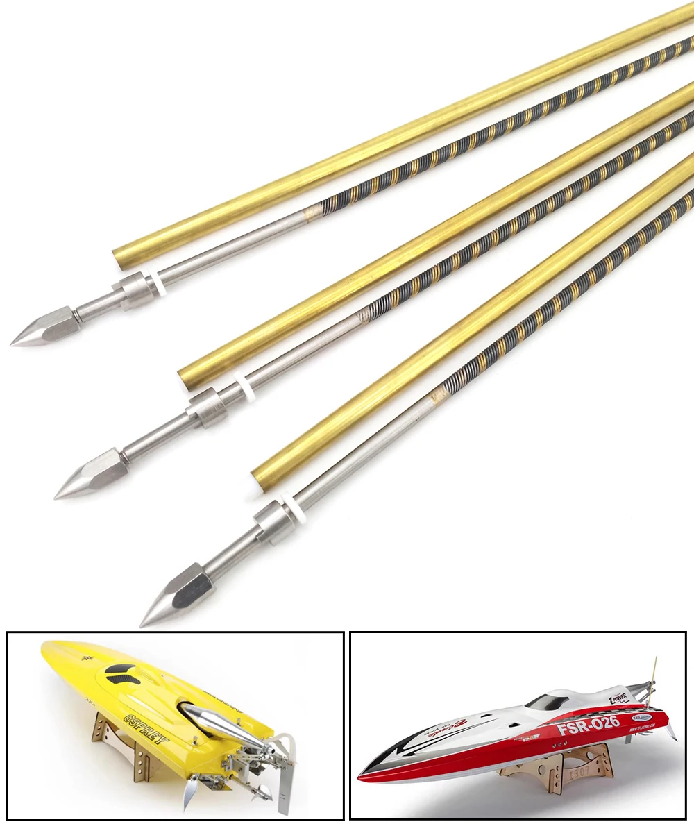 

RC Boat Shaft 6.35mm 1/4" flexible Shaft Cable Brass Tube PTFE Tube Kits for Gas Nitro Brushless RC Speed Boat MONO VEE