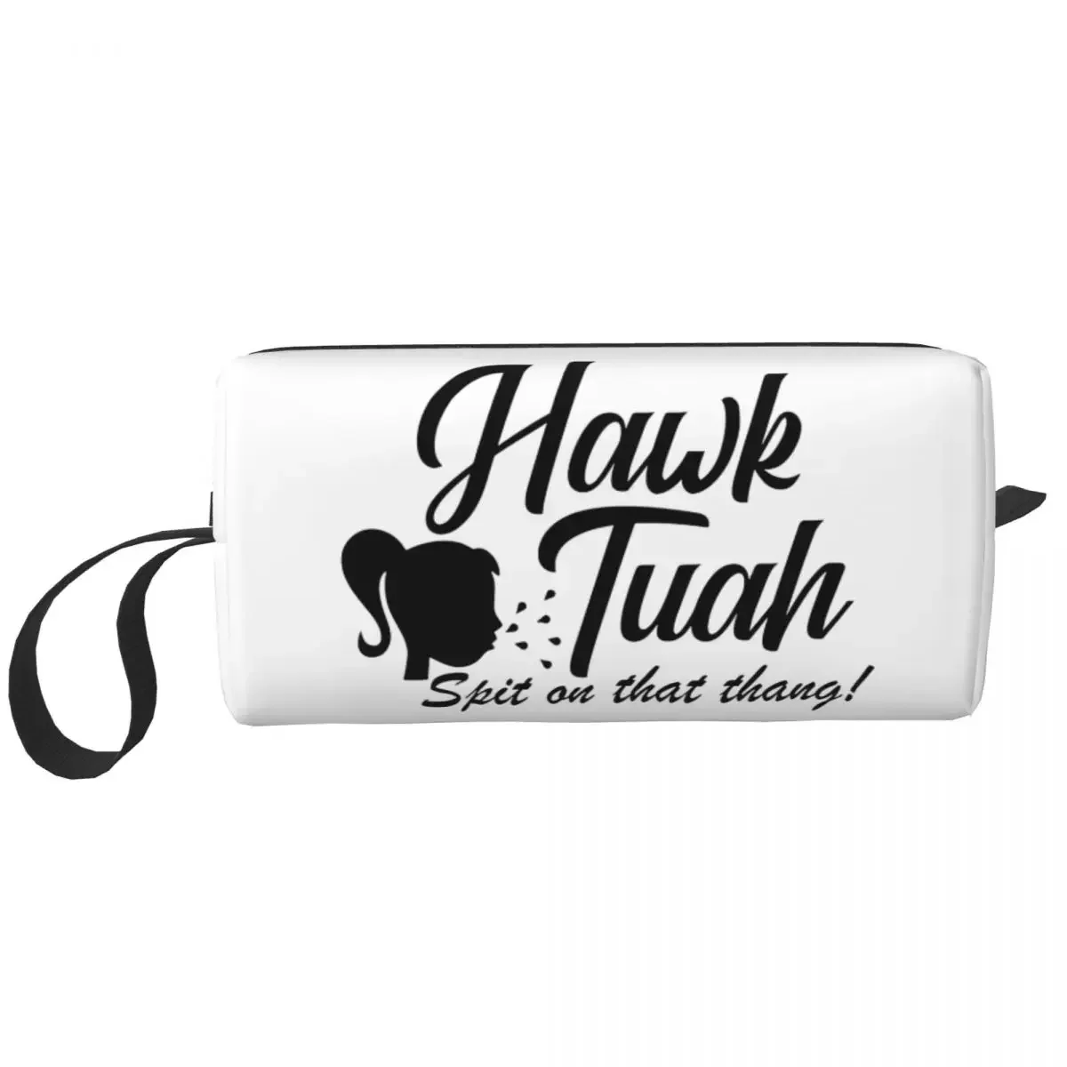 Hawk Tuah Spit On That Thang! Makeup Bag Pouch Waterproof Cosmetic Bag Travel Toiletry Bag Organizer Storage Purse Men Women