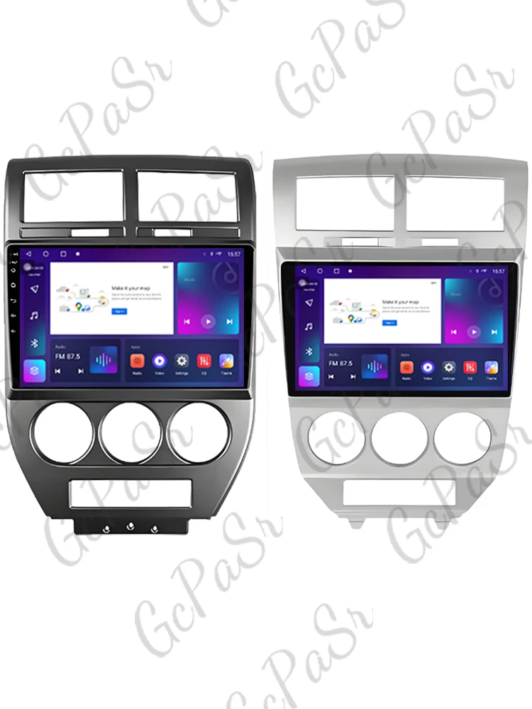 Android 16 voiture pour Dodge calibre 2007-2010 pour Jeep boussole MK 2007-2009 Radio stéréo sans fil Carplay Android Auto Radio stéréo
