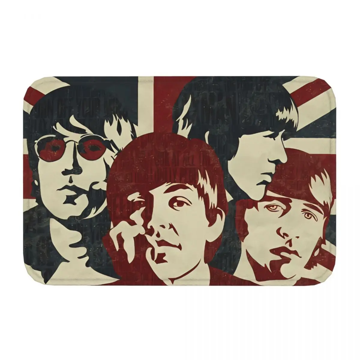 The Beatle Band Non-slip Doormat Living Room Mat Flag Style Floor Carpet Welcome Rug Home Decor