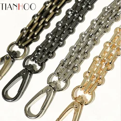 40cm-160CM Metal Chain Replacement Shoulder Bag Strap for Handbag, Steel - DIY Gold, Silver, Gun Black, Bronze 16mm Purse