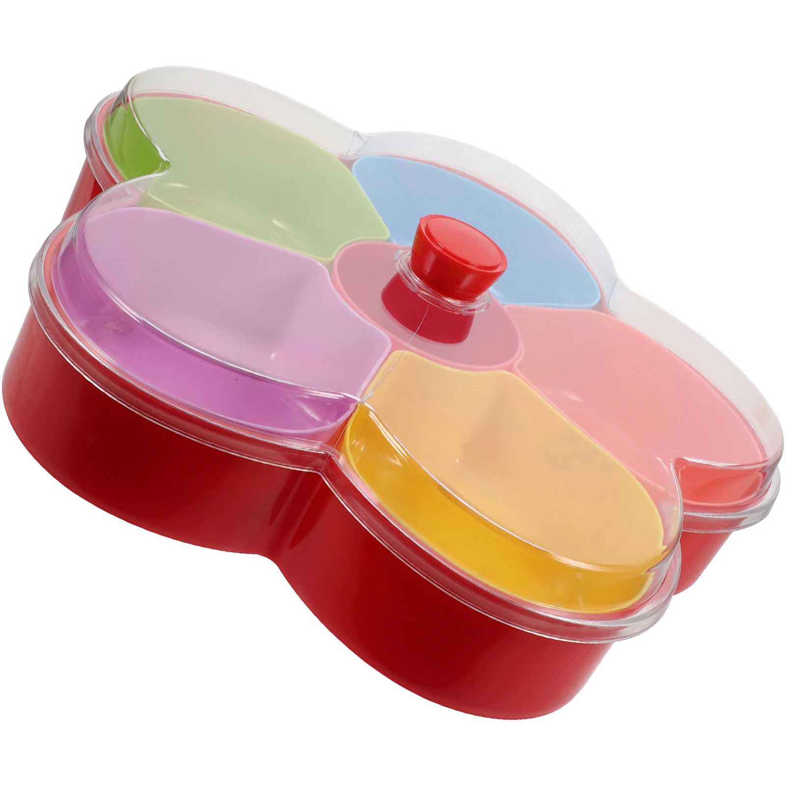 

Compartment Fruit Plate Snack Storage Box Dried Fruits Tray Safe Easy Clean Large Capacity Kitchen Dining Picnic Camping Wedding