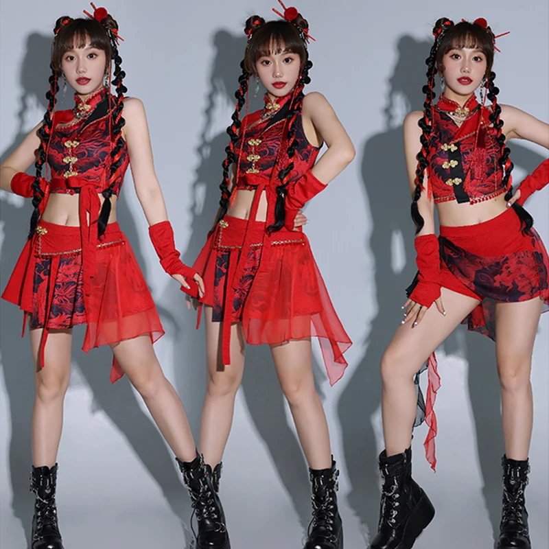 Red Kpop Outfits Wo…