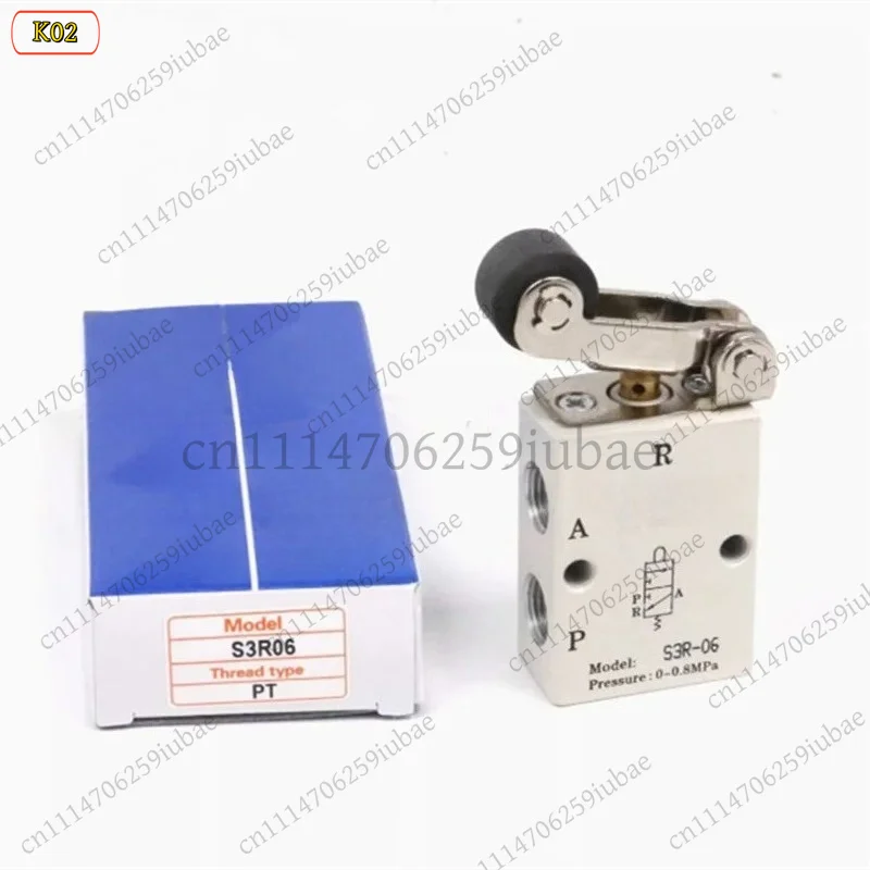1Pcs Mechanical Valve S3B S3R S3L S3HL S3V-M5 06 08 2-Position 3-Way Control Valve, Replacement Parts