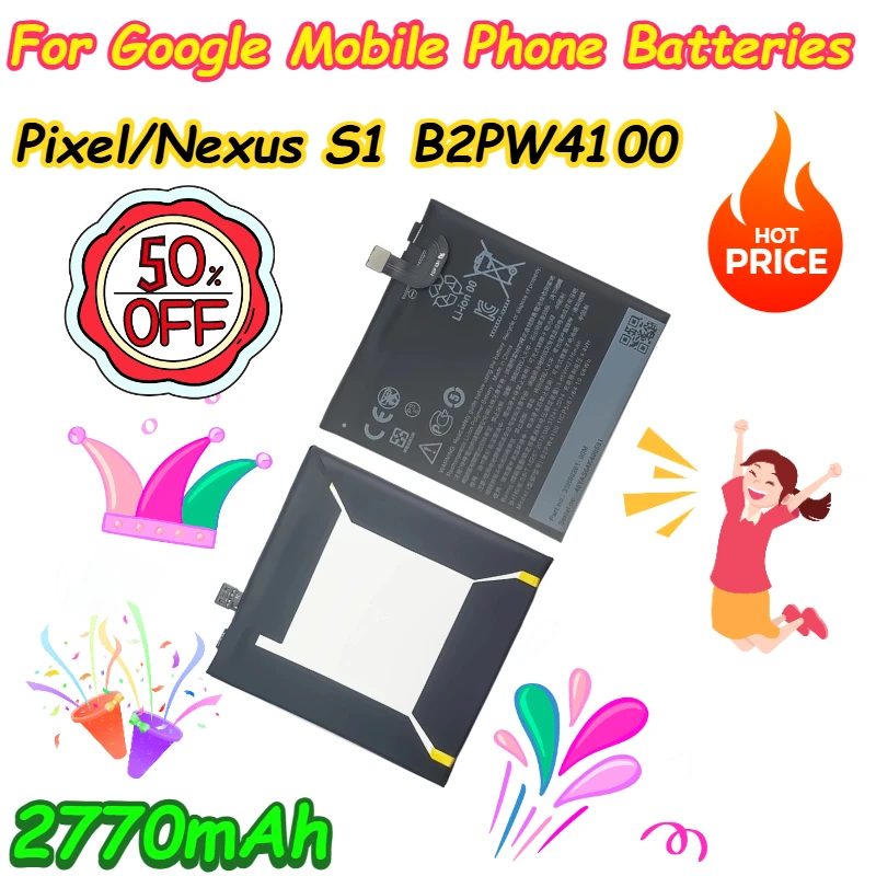 2770mAh For Google Pixel/Nexus S1 B2PW4100 Mobile Phone Batteries