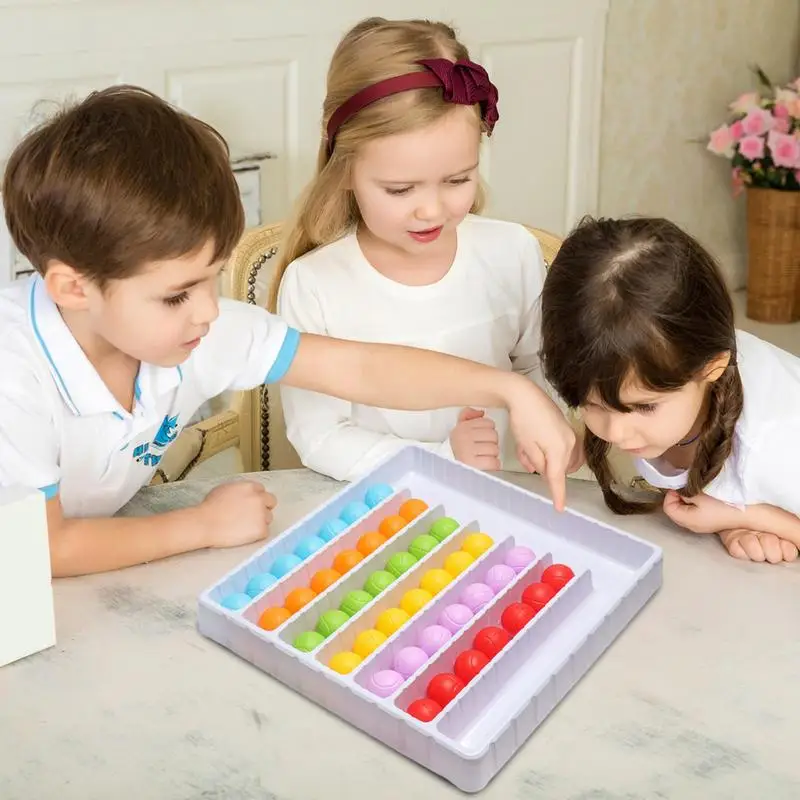 

Color Sorting Ball Game Colorful Balls Sensory Puzzle Interactive Board Game For Sensory Development For Kindergarten Boys Girls