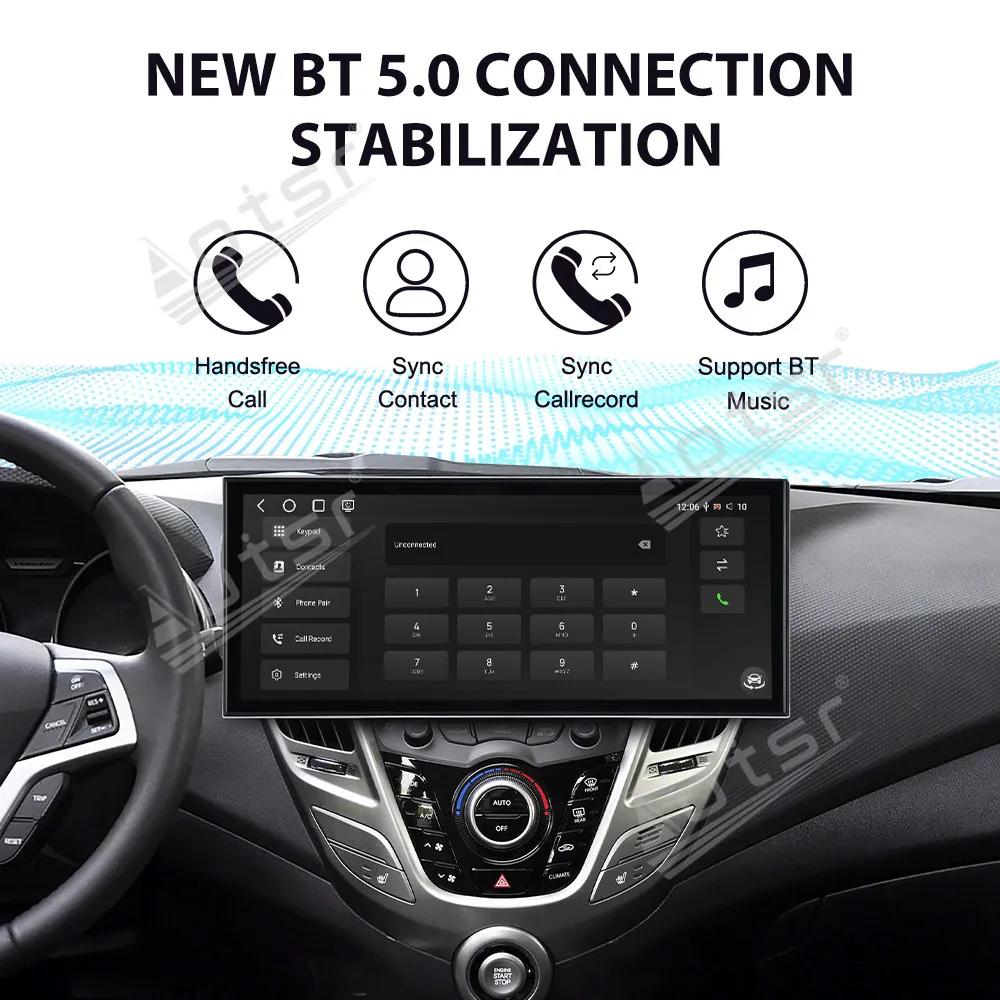 15.8 Inch InDash TouchScreen Car Radio GPS Navigation Stereo For Hyundai Veloster 2011-2017 Multimedia CarPlay Android Auto Head