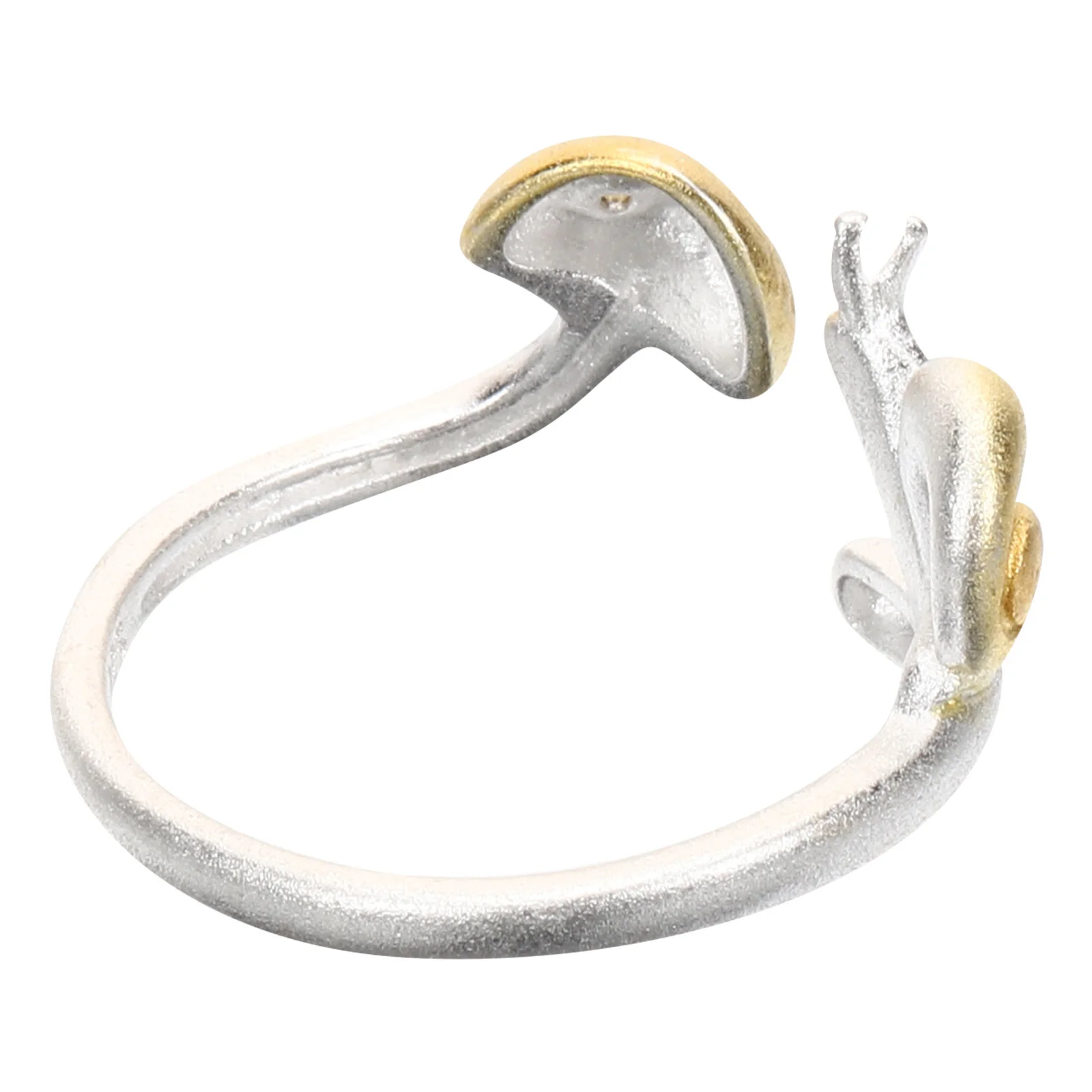 

Mushroom Snail Adjustable Elegant Finger Ring For Women Fashion Jewelry Wedding Gift Aesthetic Statement Ring