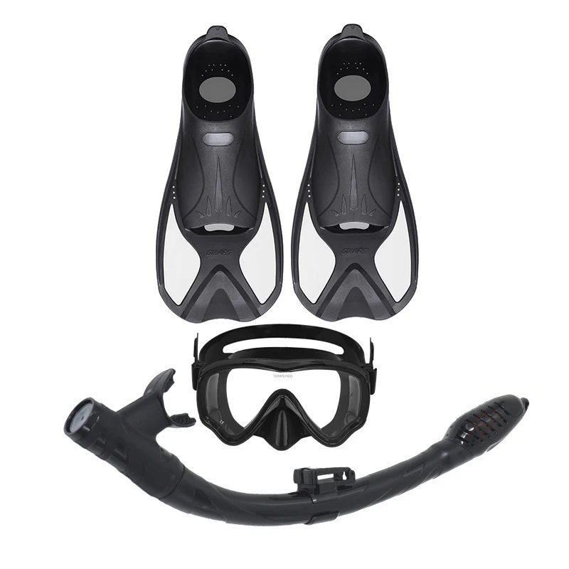 Snorkeling Mask Sanbao Myopia Deep Diving Glasses Full Dry Breathing Tube Set Swimming Diving Equipment