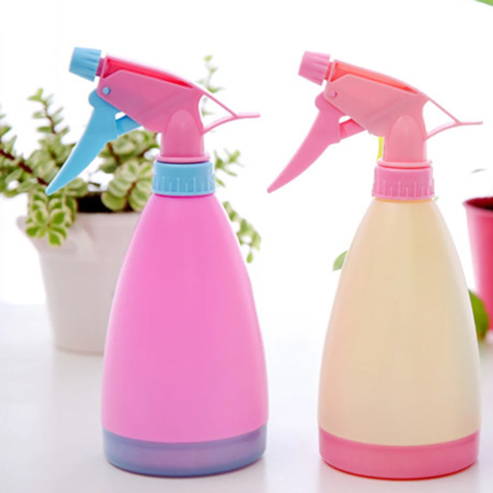 

2Pcs Hand Press Watering Can Premium PP Candy Color Sprayer Adjustable Nozzle for Plants Indoor Outdoor Gardening