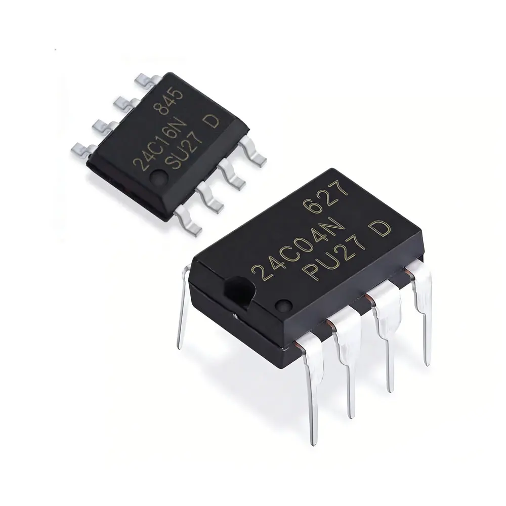 10pcs Memory chip AT24C01A AT24C02BN AT24C04 AT24C08 AT24C16 AT24C32 AT24C64 AT24C128 AT24C256N AT24C512 AT93C46 DIP-8 SOP-8