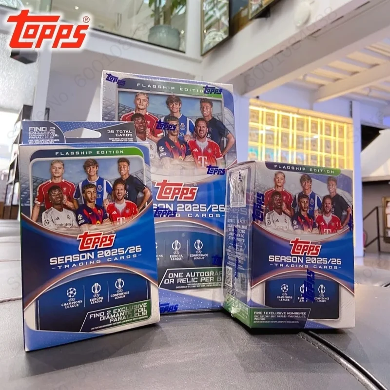 

Hot 25-26 Topps UEFA Club Tournament Football Cards Hanger/Value Pack Limited Autograph Neymar Rare Star Card Collectible Set