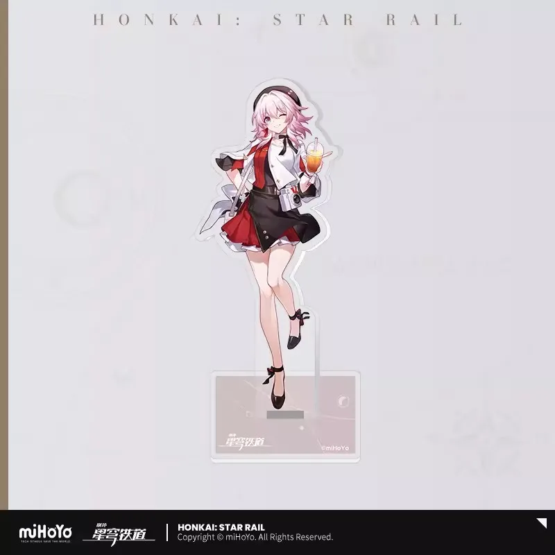 Honkai Star Rail serie de navegación deliciosa Danheng March 7. ° Cosplay 3D soporte DIY regalos de Halloween para niños, juego genuino