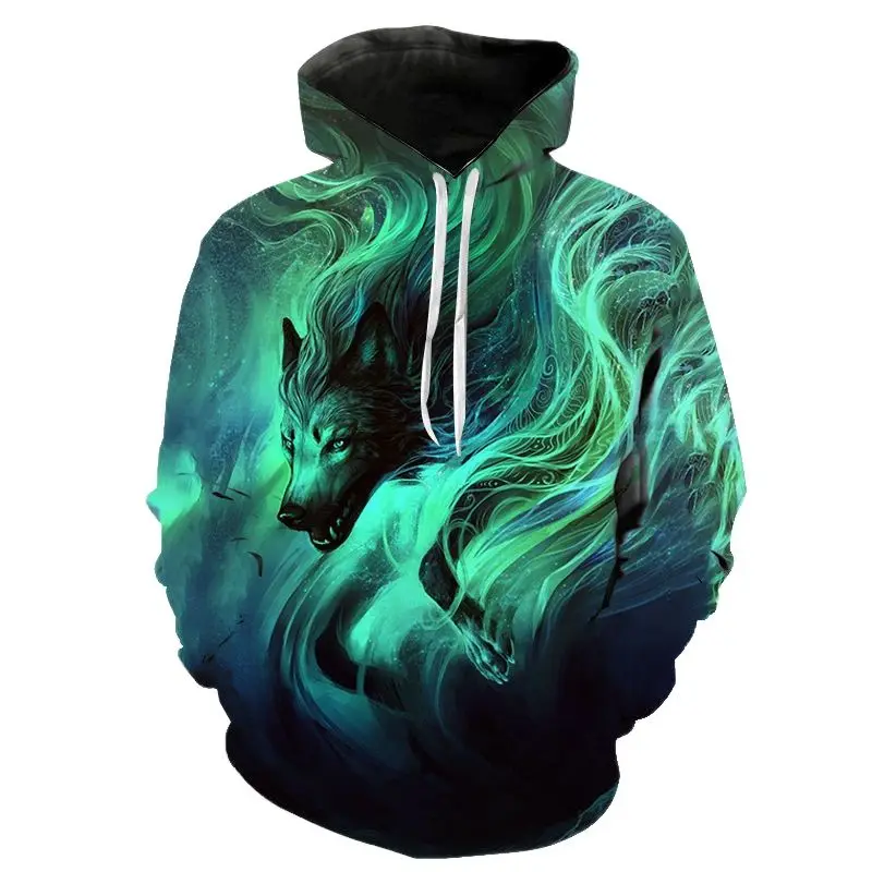 

Wolf 3D Printed Hoodies Long Sleeve Men Women Children Fashion Pullover Long Sleeve Sweatshirts Streetwear Boy Girl Kids Coat