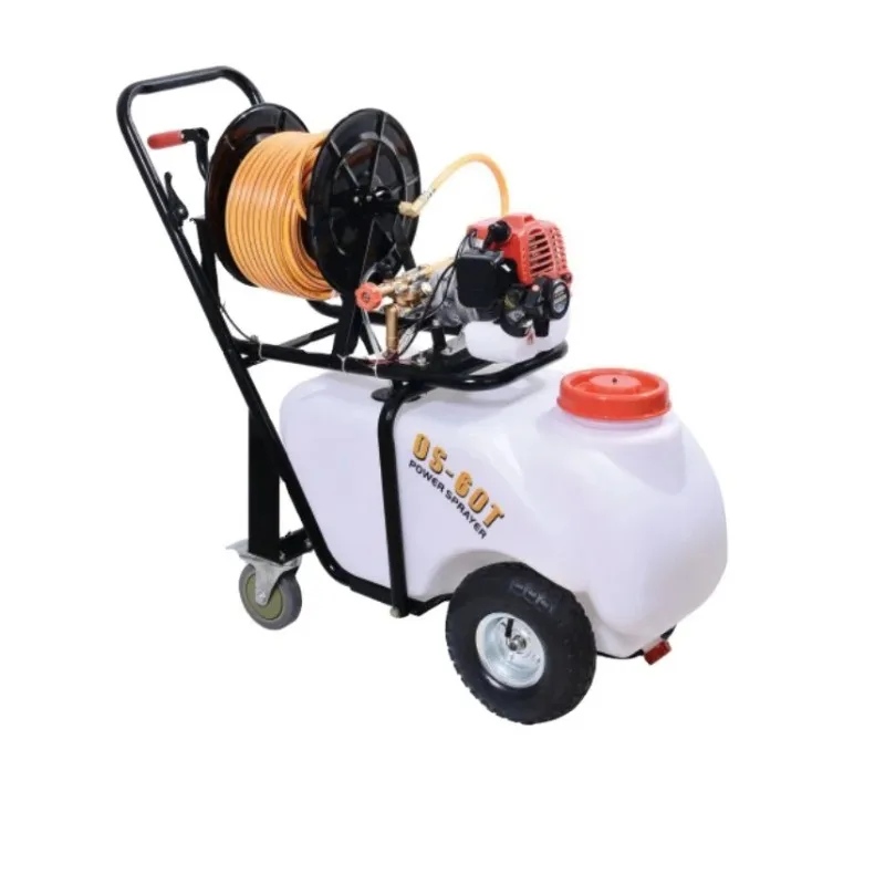 50L Trolley Type Agricultural Gasoline Engine Power Sprayer Irrigating Fields Use  