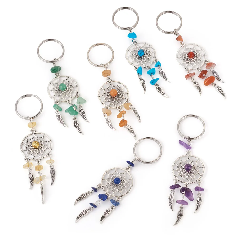 14pcs Alloy Pendant Decoration Dreamy Keychain Pendant Keyring Wind Chime Charm For Women Men Jewelry Bag Accessories Gift