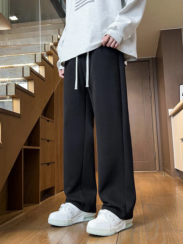 

Slim Straight Casual Pants Men's Spring Autumn Thin Style Trendy Loose Large Size Student Handsome Slimming Versatile Sweatpants