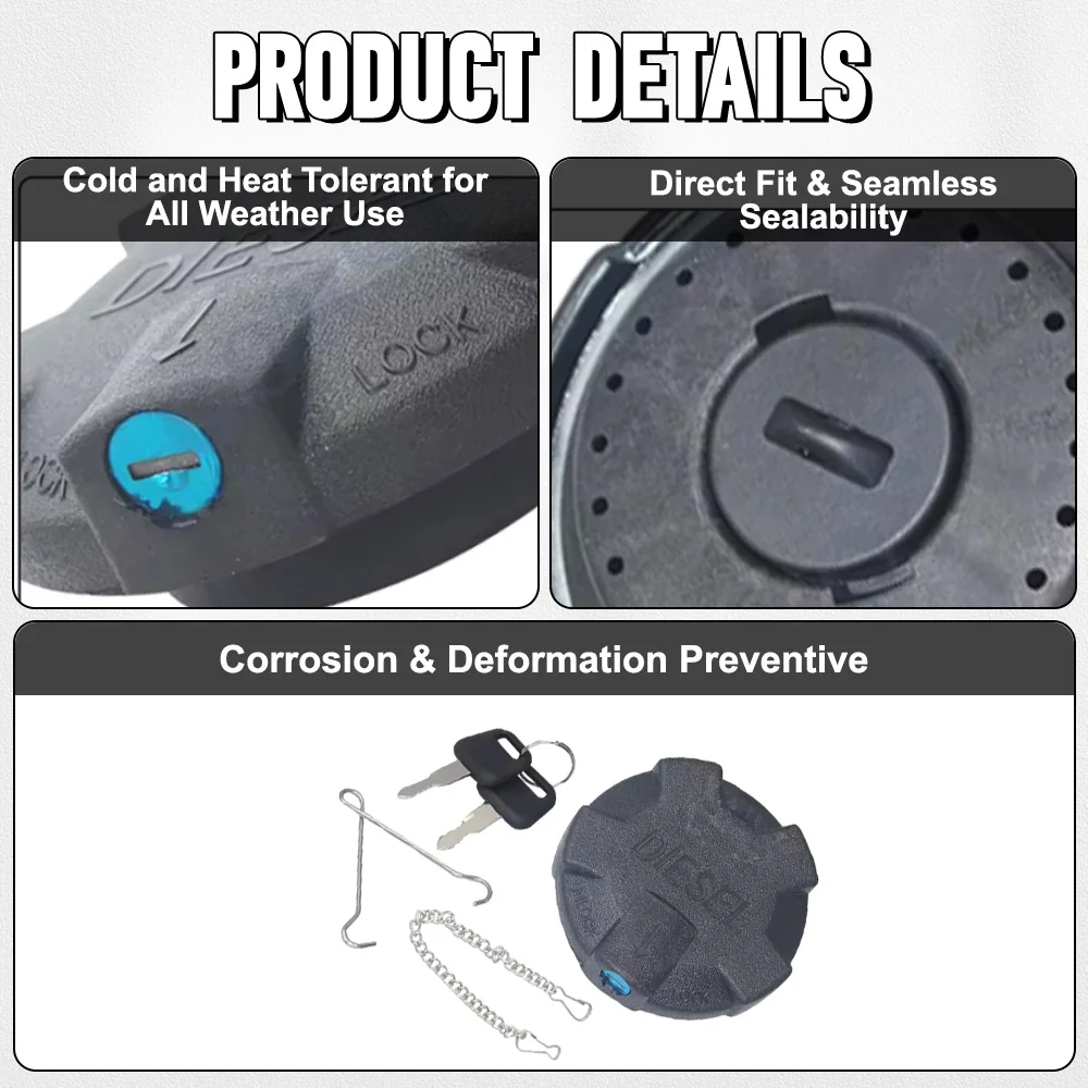 Gas Filler Fuel Cap Cover Car-styling Fuel Tank Cover For Volvo FM7 FM9 FM10 FM12 FM13 FH16 F7 F10 F12 FL6 FL7 FL12 FL10 1189577 - view 5