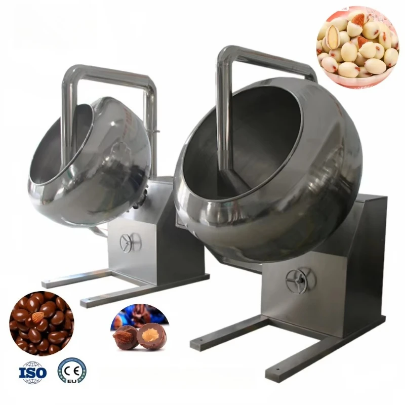 

New fully automatic 220V nut and candy chocolate coating machine