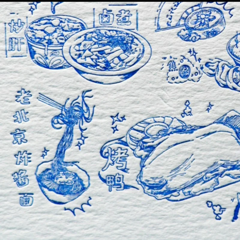 Customized Retro Cotton Paper Embossed Printing Postcard Custom Cultural and Travel Movie Peripheral Comm